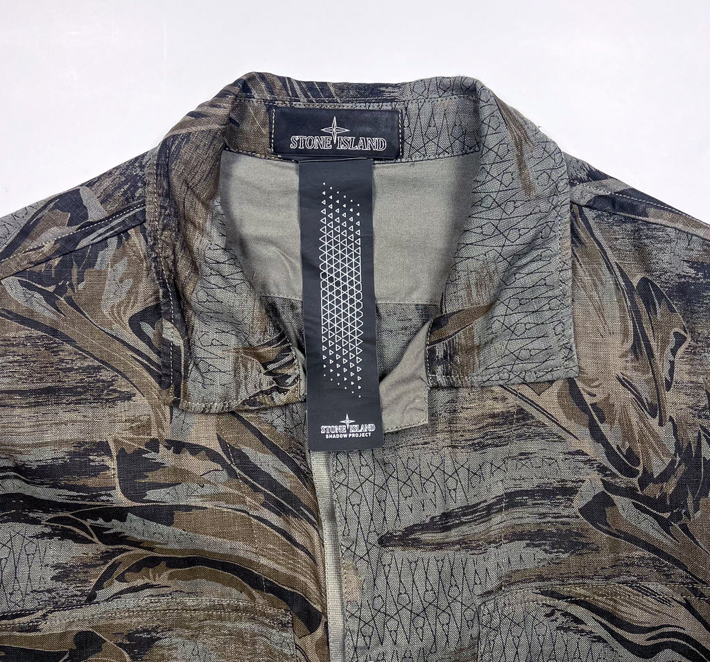 Stone Island 2022 Shadow Project Camo Pattern Shirt Small