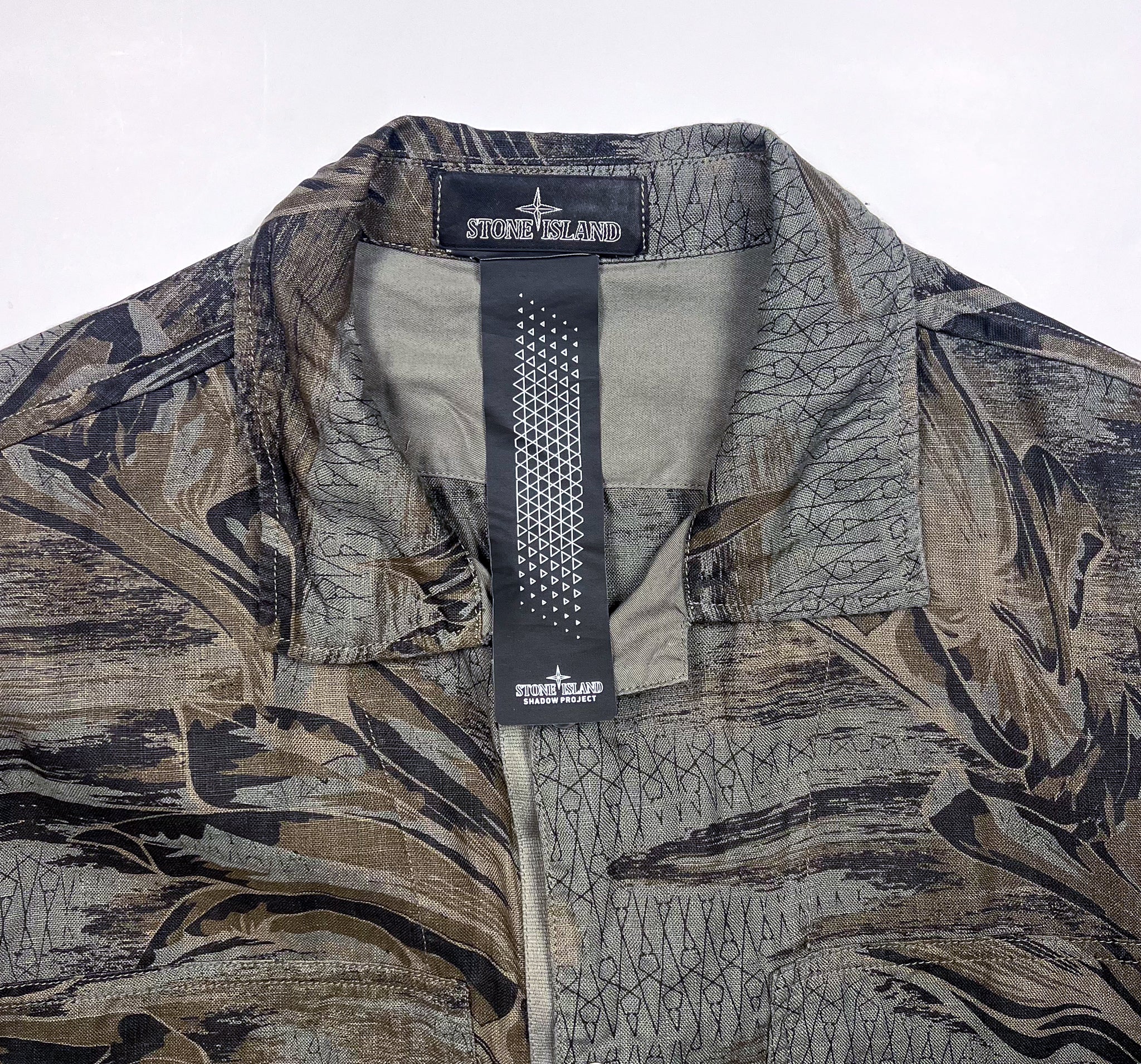Stone Island 2022 Shadow Project Camo Pattern Shirt Small