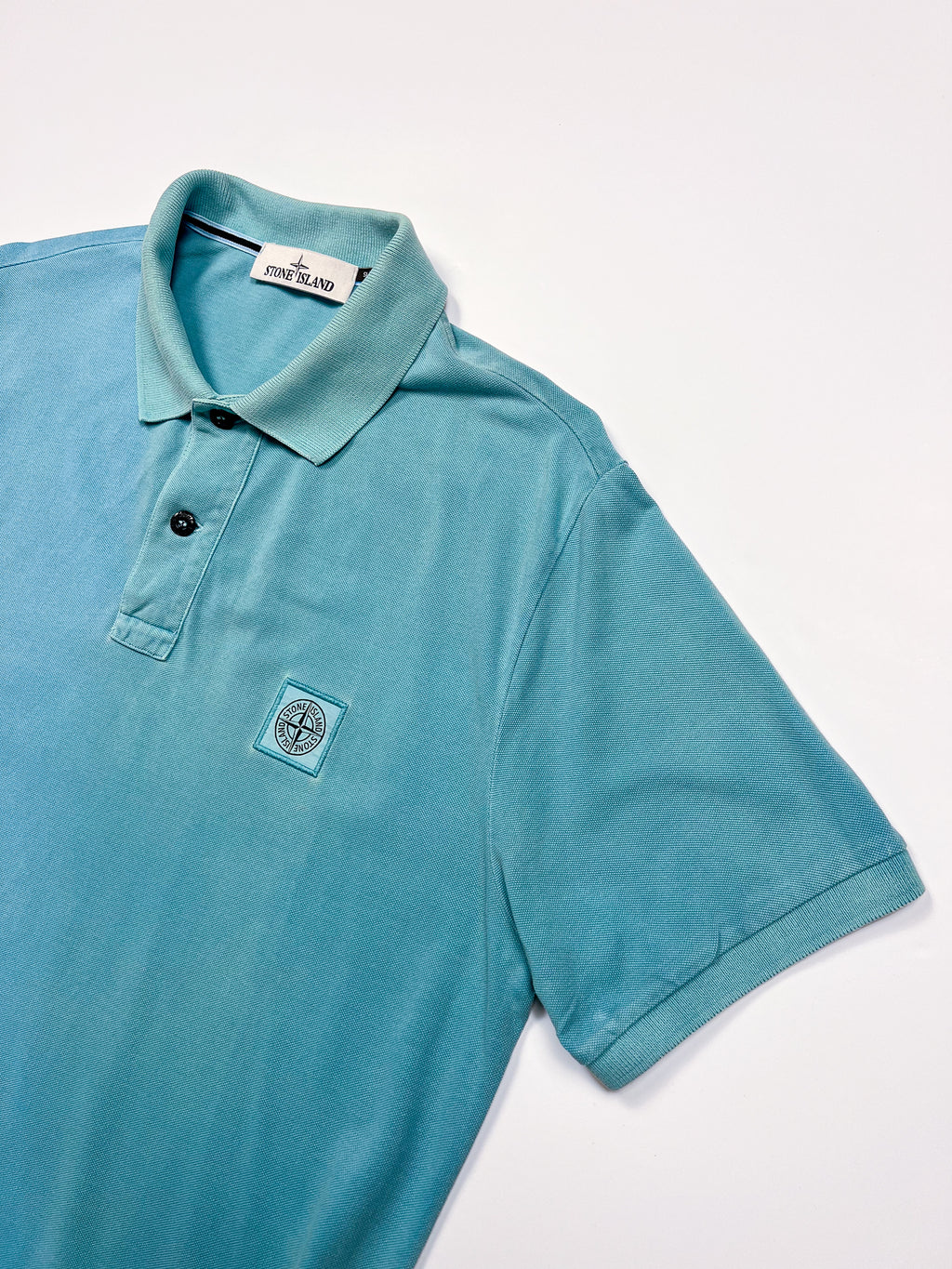 Stone Island Teal Polo Shirt XL