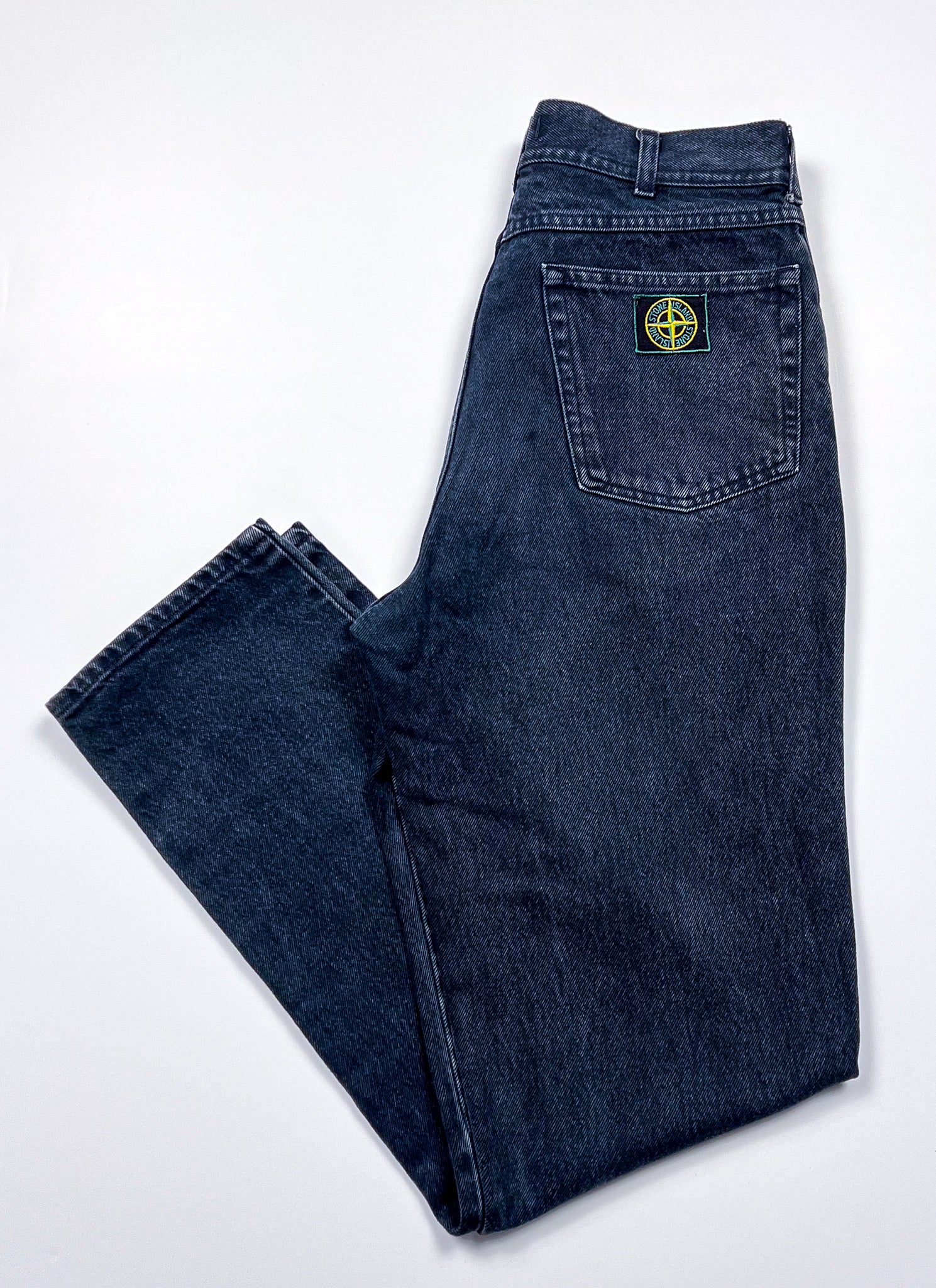 Vintage Stone Island Dark Blue Denim Jeans 32W