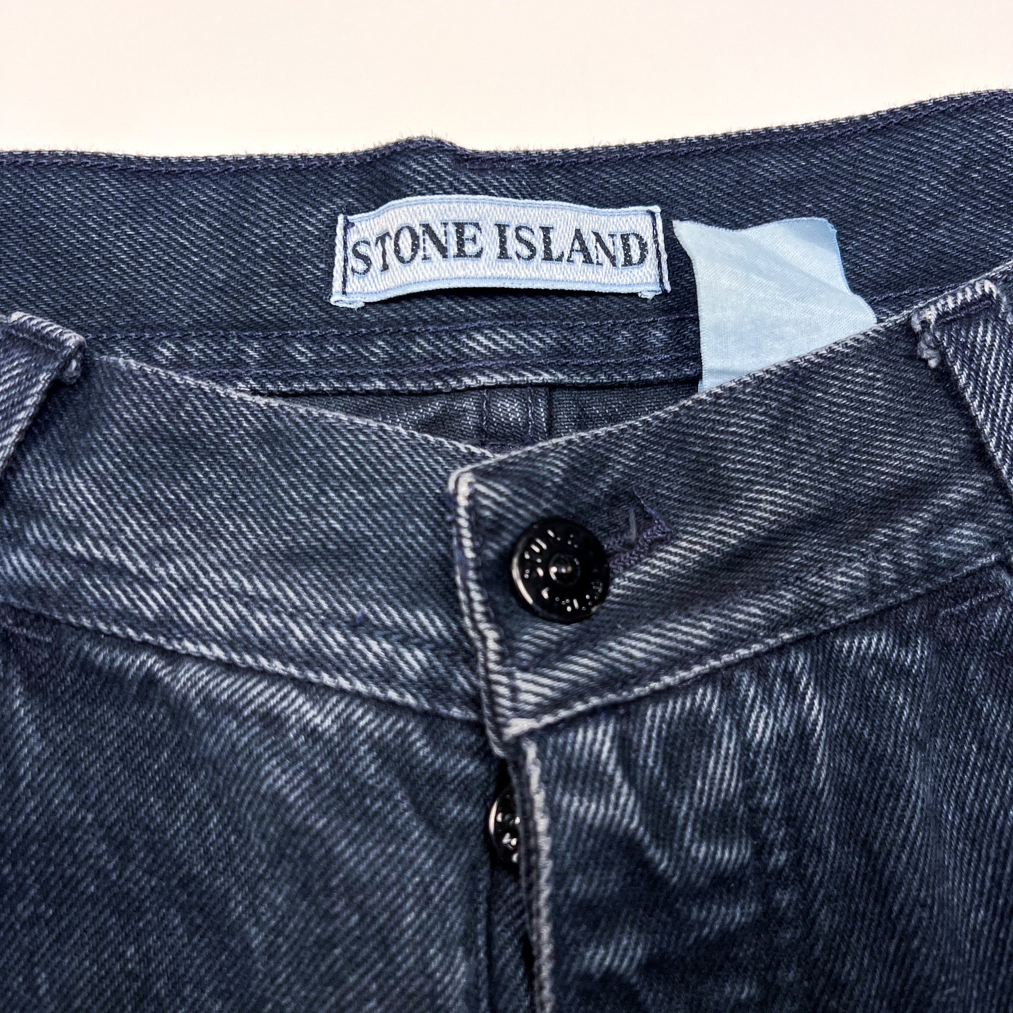 Vintage Stone Island Dark Blue Denim Jeans 32W