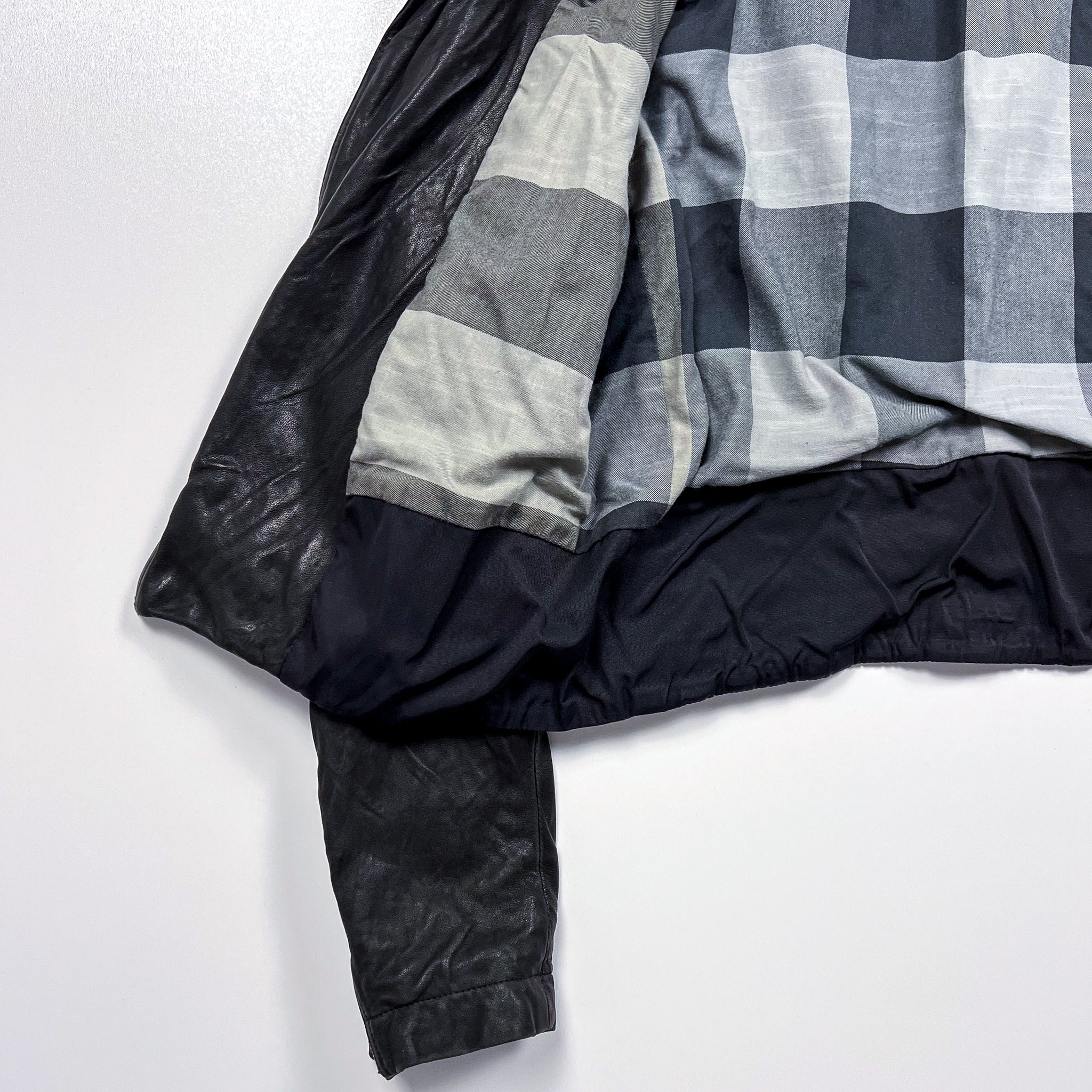 Burberry Brit Black Leather Biker Jacket  Size M