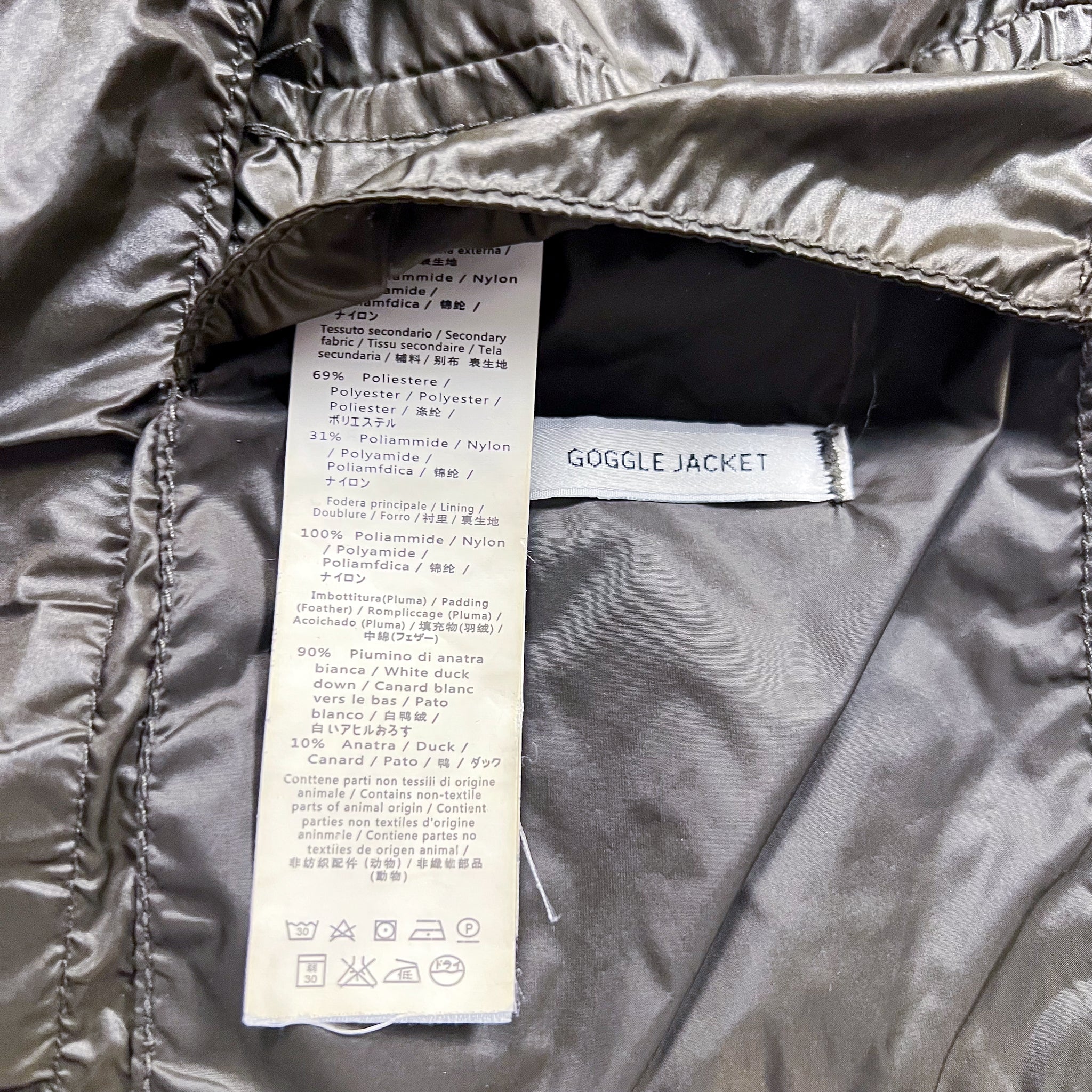 C.P. Company D.D Shell Goggle Down Jacket Size XL