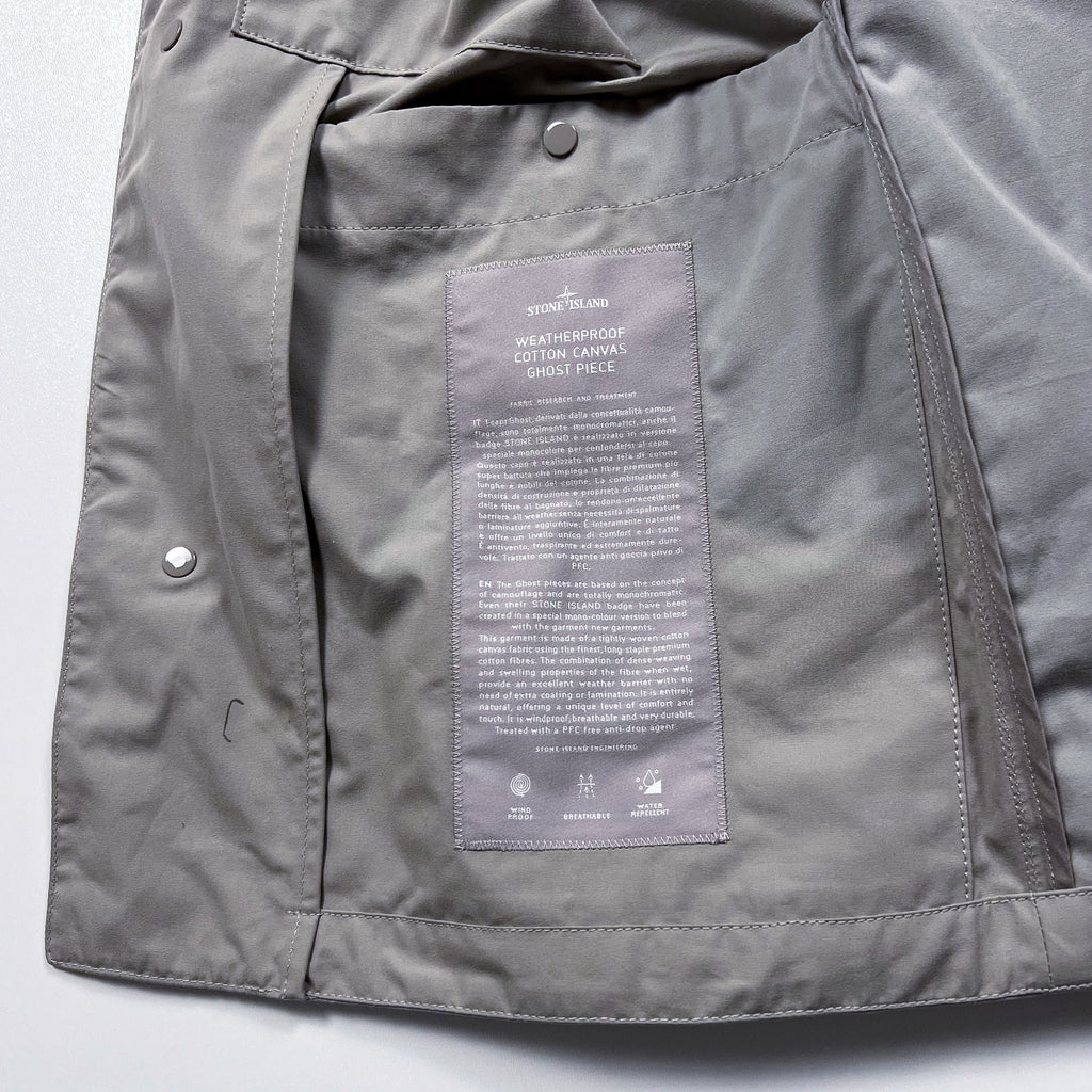 Stone Island Ghost Piece Weatherproof Cotton Canvas Jacket/Blazer Size M