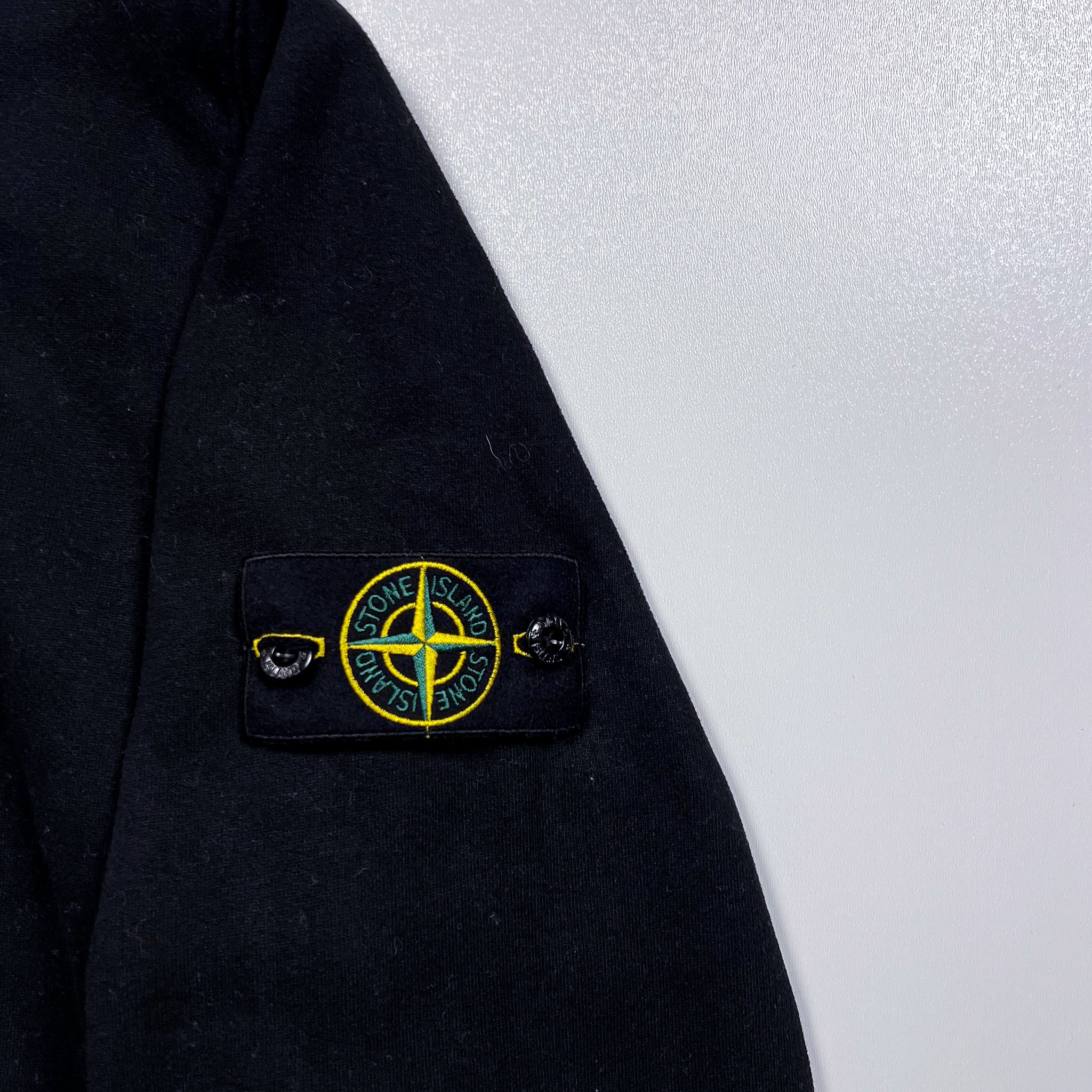 Stone Island Black Half-Zip Sweatshirt – Size 3XL