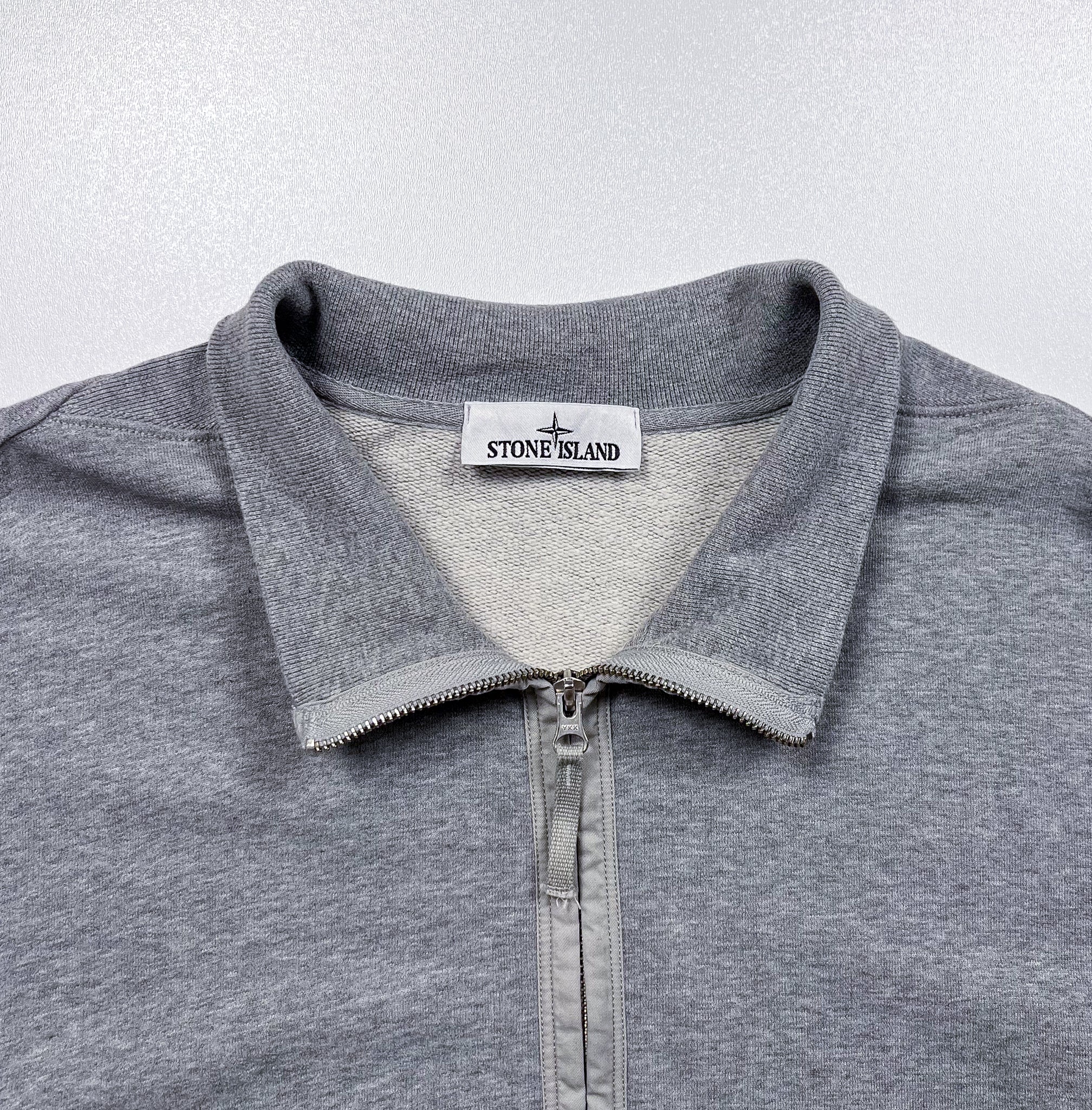 Stone Island Grey Half-Zip Sweatshirt – Size 3XL