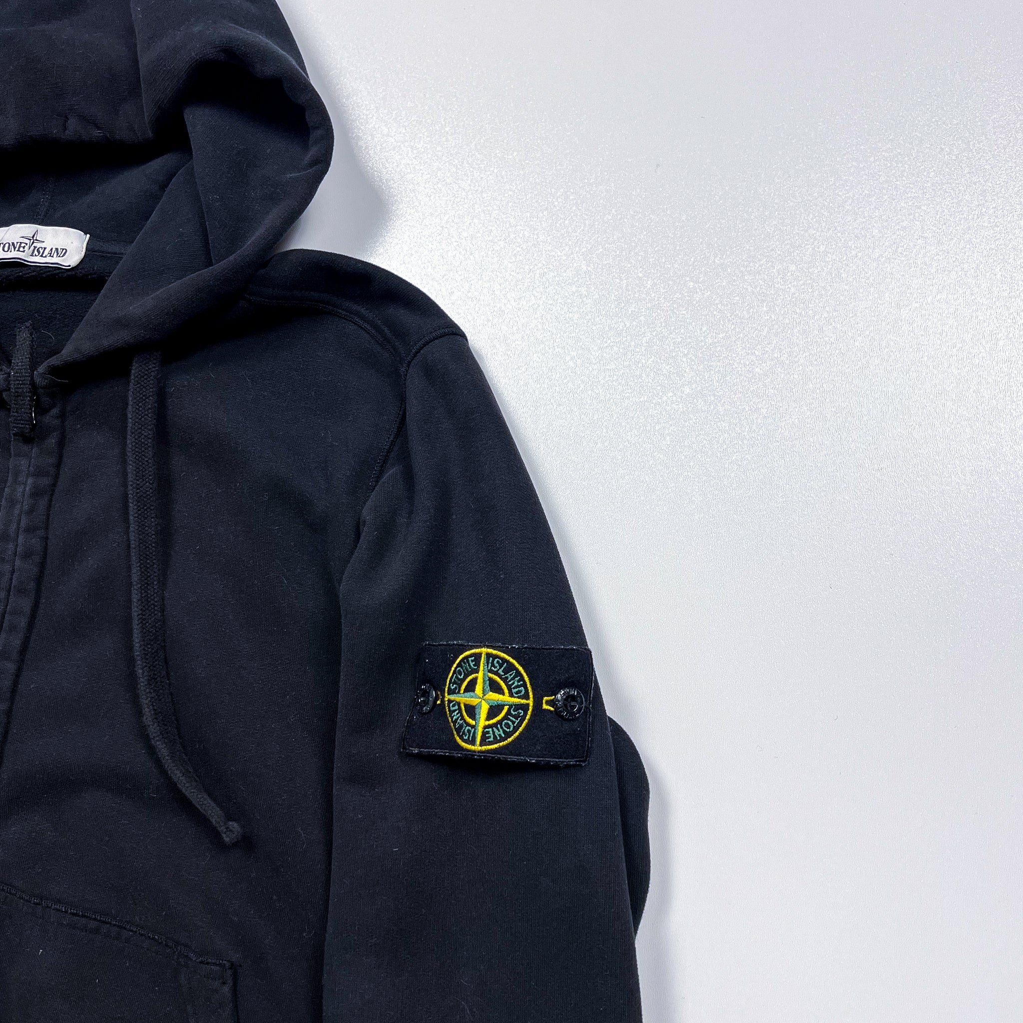 Stone Island Zip Hoodie Size Large