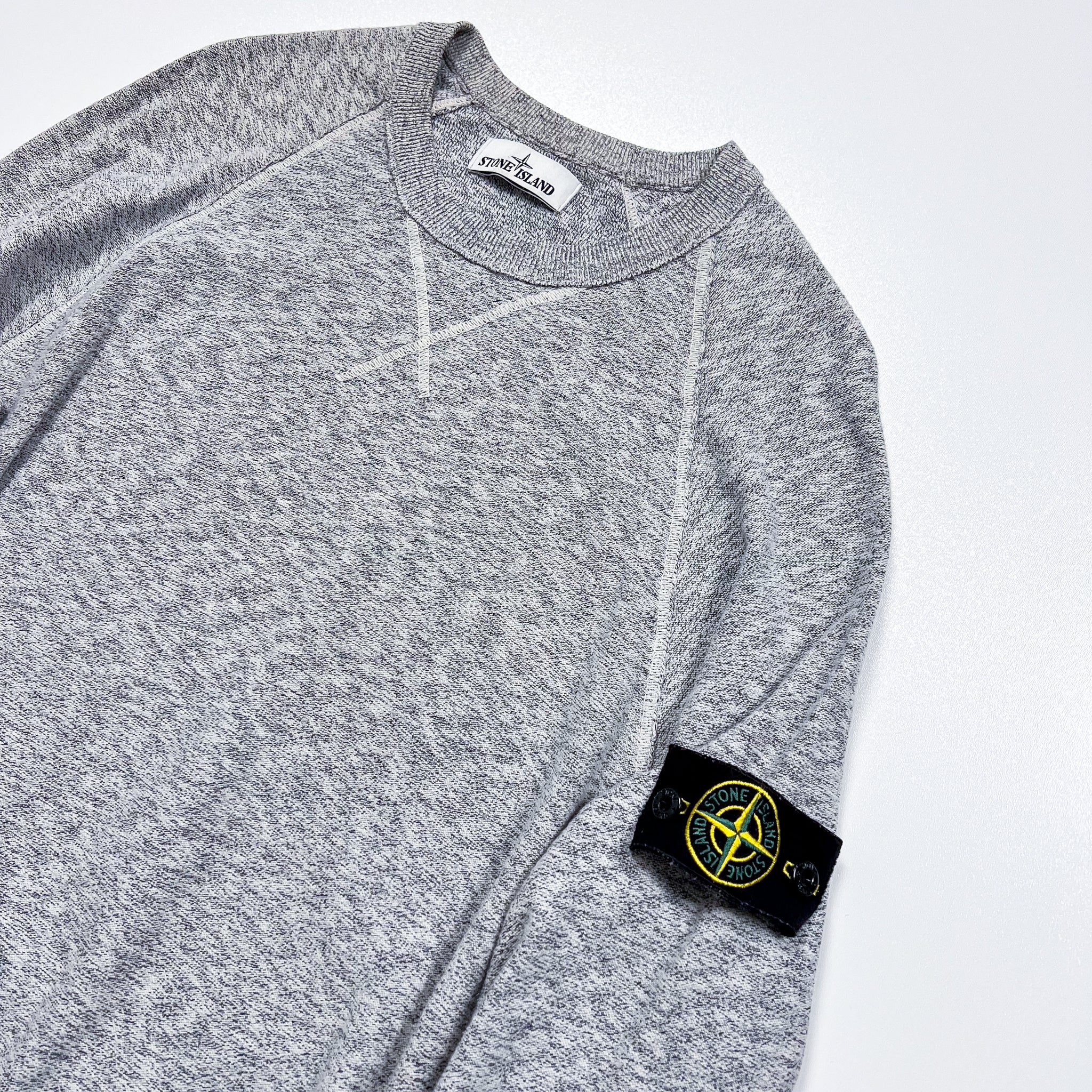 Stone Island Grey Marl Crewneck Sweatshirt Size XXL