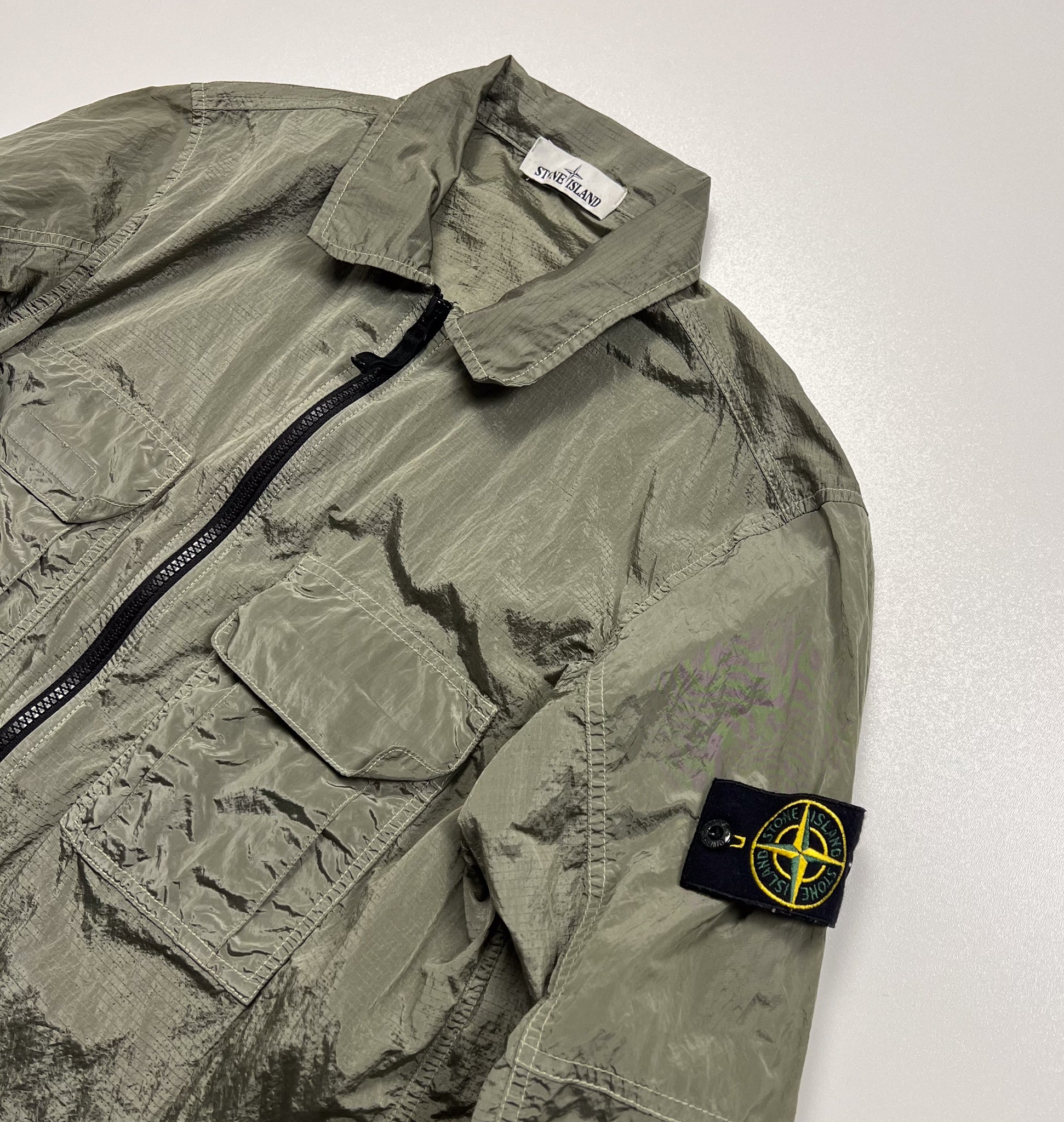 Stone Island Nylon Metal Overshirt Jacket Size Medium