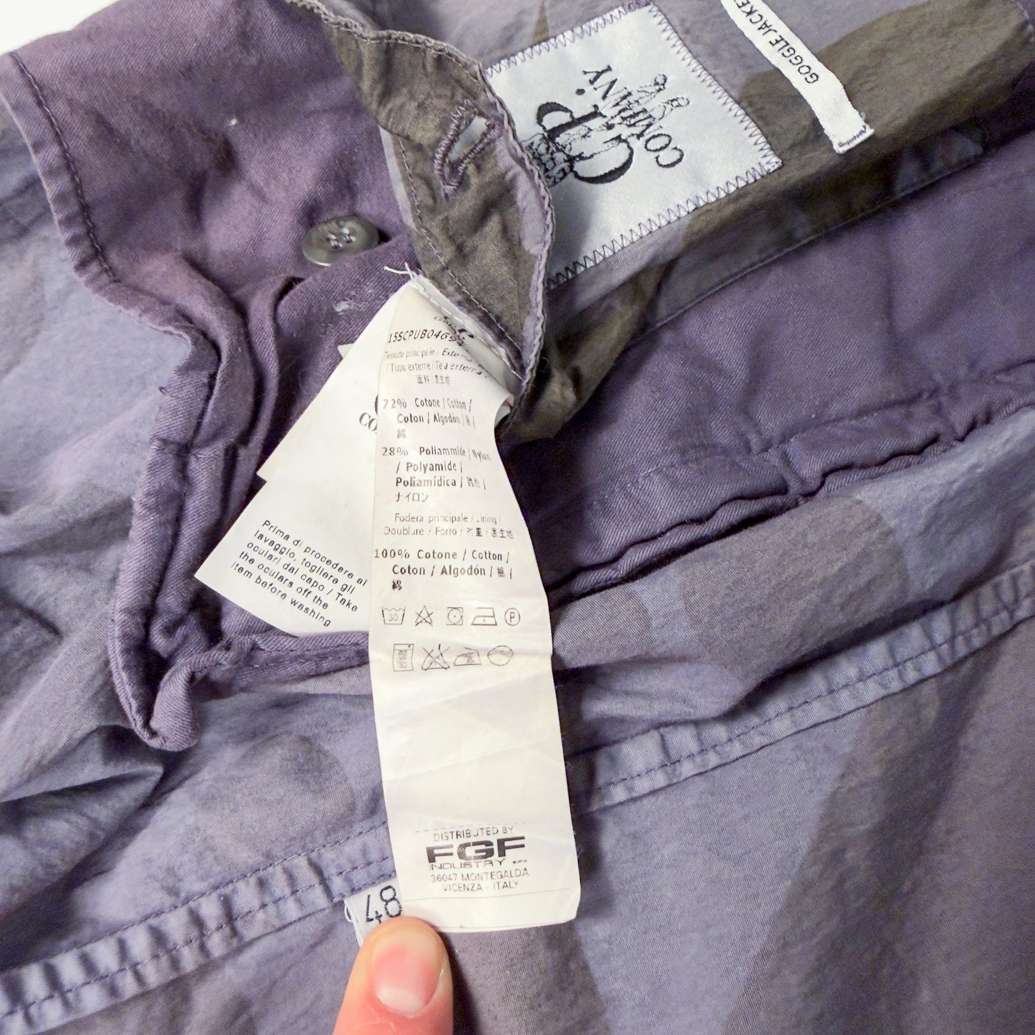 S/S15 C.P. Company Goggle Hood Jacket Medium